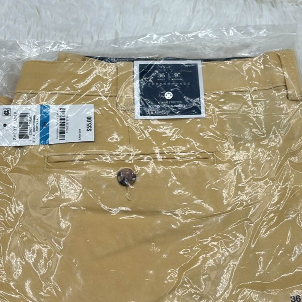 Club Room‎ Men's Flat Front Shorts - Tan